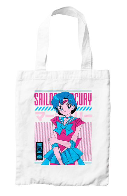 Сумка с принтом Сейлор Мун Меркурий. Ami mizuno, sailor mercury, sailor moon, ами мидзуно, аниме, драма, махо-сёдзё, сейлор мун, сериал\. 2070702