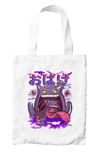 Bag with prints Pokemon Gengar. Anime, fushigibana, games, gengar, nintendo, pokemon, pokemon go. 2070702
