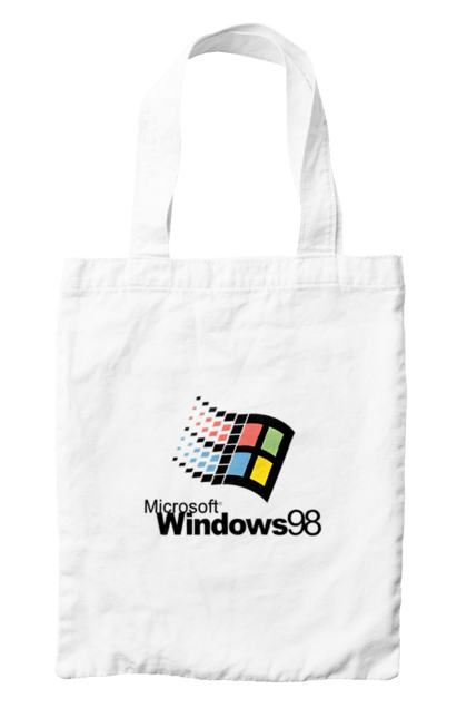 Сумка з принтом "Windows98". Angular, c, css, html, it, javascript, jquery, php, python, react, svelt, vue, айтишник, айті, гумор, код, кодувати, прогер, програміст, програмісти, ти ж, ти ж програміст, тиж програміст. 2070702