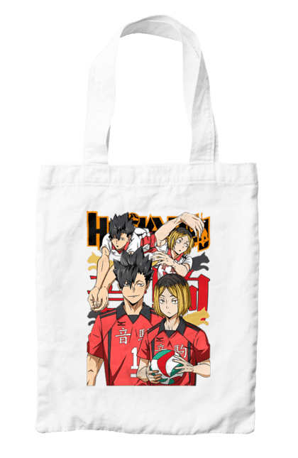 Сумка з принтом "Волейбол!! Куроо та Кенма". Haikyu, kenma, kuroo, аніме, волейбол, кенма, куроо, манга. 2070702