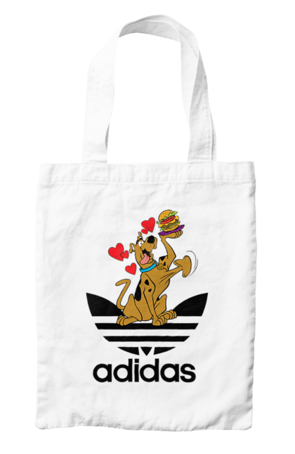 Сумка з принтом "Adidas Скубі Ду". Adidas, scooby doo, scooby-doo, адідас, мультсеріал, серіал, скубі ду, скубі-ду, собака. 2070702