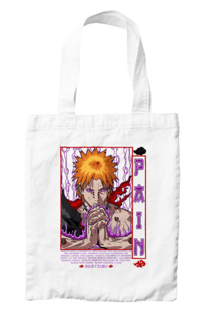 Bag with prints Naruto Yahiko. Akatsuki, anime, character, manga, naruto, ninja, pain, tv series, yahiko. 2070702