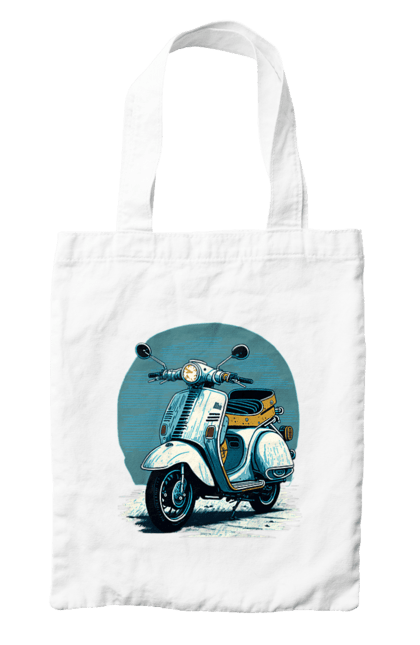 Сумка з принтом "Мопед". Відпочинок, літо, мопед, скутер, швидкість. 2070702