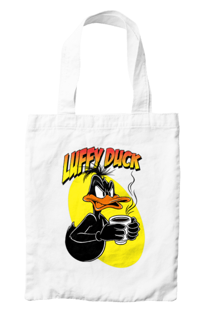 Bag with prints Daffy Duck. Cartoon, character, daffy duck, duck, looney tunes, merrie melodies, warner brothers. 2070702