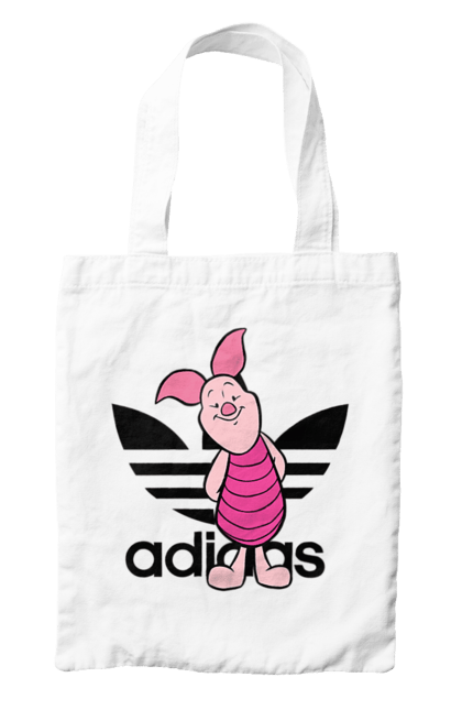 Сумка з принтом "Adidas П'ятачок". Adidas, piglet, адідас, вінні пух, мультфільм, п ятачок, п`ятачок, пятачок. 2070702