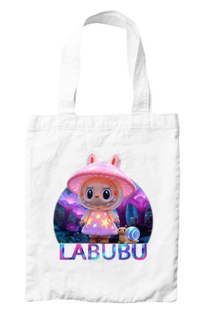Сумка з принтом "Лабубу". Брелок лабубу, іграшка лабубу, лабубу, лабубу кока кола, лялька лабубу, мерч лабубу, мила, рожева лабубу, смішна лабубу. 2070702