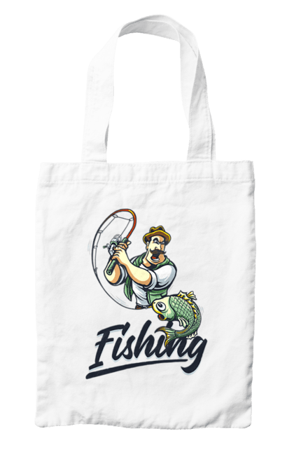 Сумка с принтом Рыбалка. Лето, отдых, рыбалка. 2070702