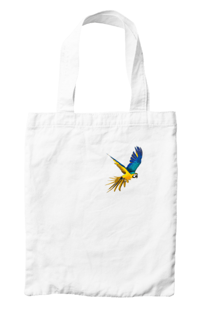 Сумка з принтом "Папуга українець". Екзотика, папуга, патріот, пташка, символіка, україна. 2070702