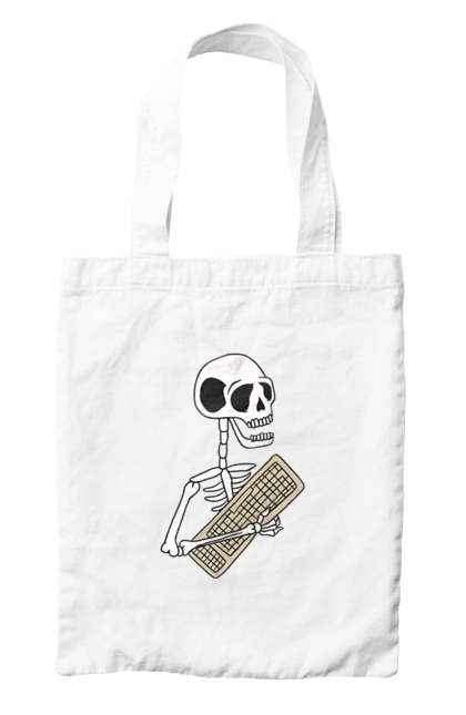 Сумка з принтом "Вічний кодер". Ай ті, айтішник, бінарний, код, програміст, розробник, хакер. 2070702