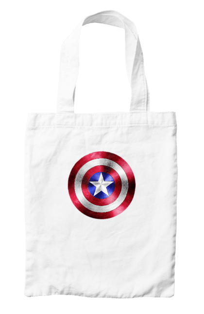 Сумка з принтом "Щит". Капітан америка, комікси, марвел, месники, мультики, супергерої. 2070702