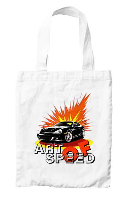 Сумка з принтом "Швидкість". Авто, автомобіль, гонка, швидкість. 2070702