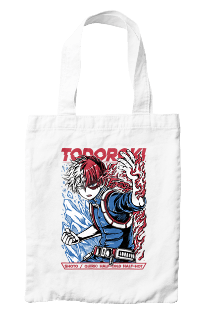 Сумка з принтом "Моя геройська академія Шьото Тодорокі". My hero academia, shoto todoroki, todoroki, академія юей, аніме, манга, моя геройська академія, тодорокі, шьото, шьото тодорокі. 2070702