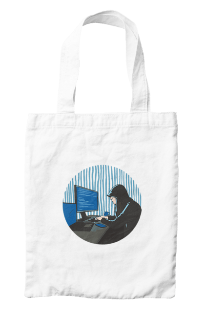 Сумка з принтом "Хакер". Бінарний, гік, програміст, хакер. 2070702