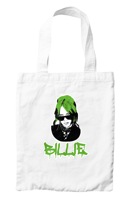 Сумка з принтом "Billie Eilish". Активістка, біллі айліш, мизукант, права, співачка, тварини. 2070702