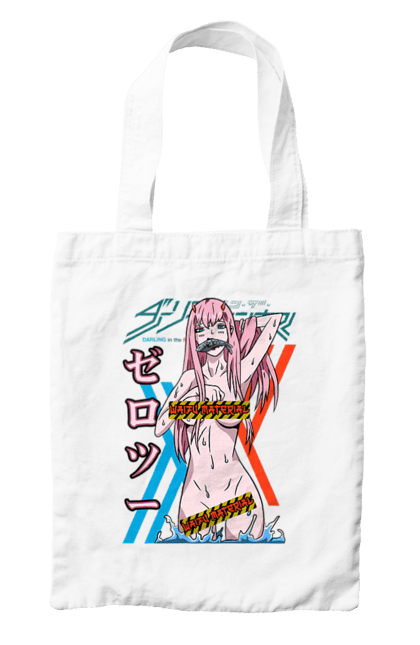 Сумка з принтом "Коханий у Франксі Zero Two". Anime, manga, zero two, аніме, зеро ту, коханий у франксі, манга, милий у франксі, нуль два. 2070702