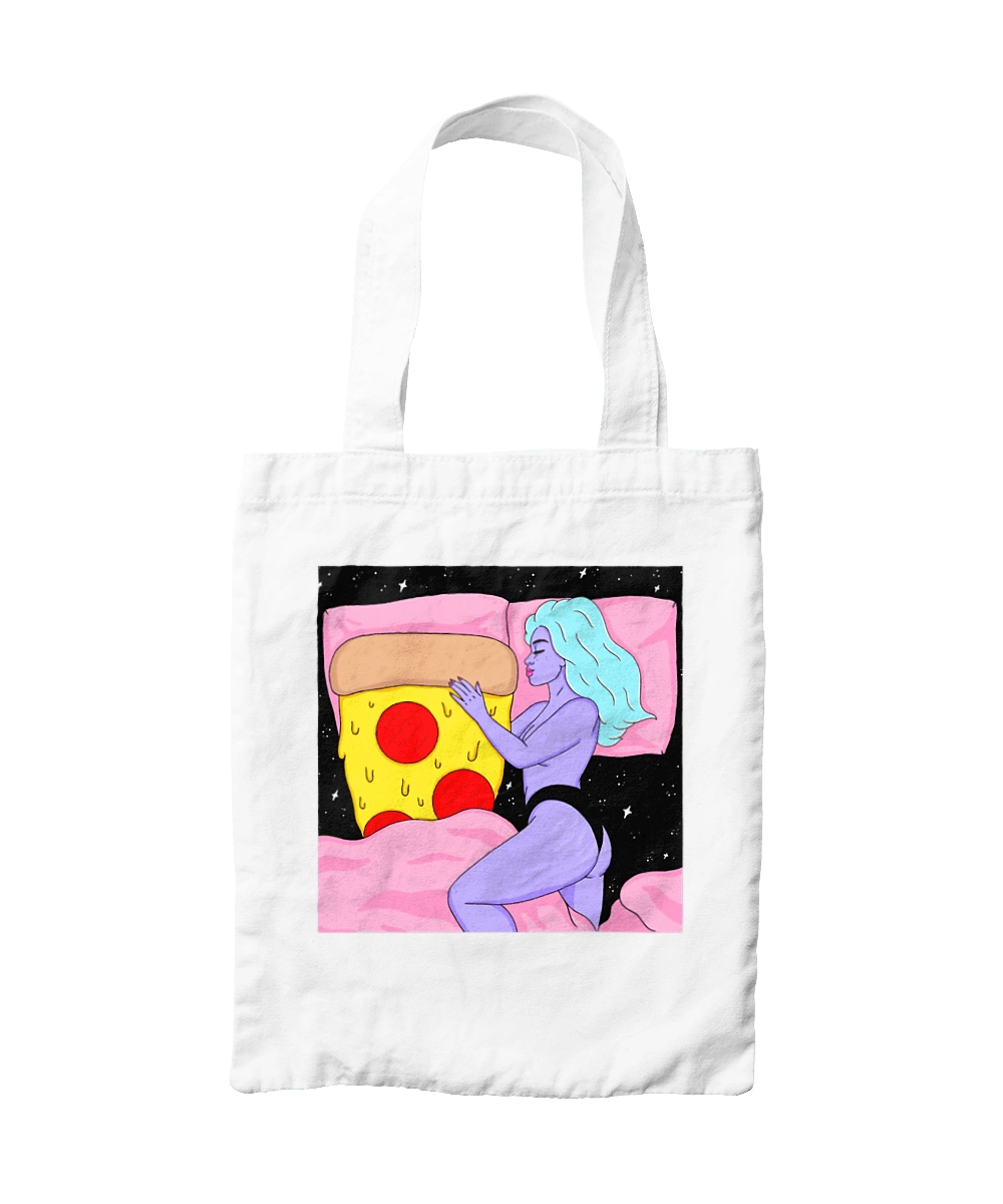 Purple Girl And Pizza