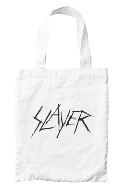 Сумка с принтом Slayer. Slayer, грув-метал, група, метал група, музыка, ню-метал, спид-метал, трэш-метал, череп. 2070702