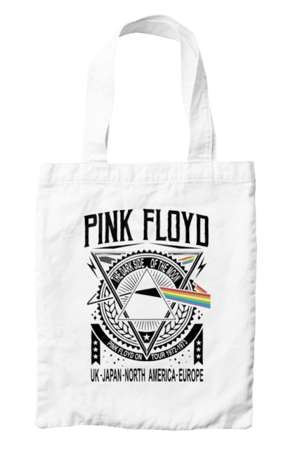 Bag with prints Pink Floyd. Album, music, pink floyd, rock, rock band. 2070702