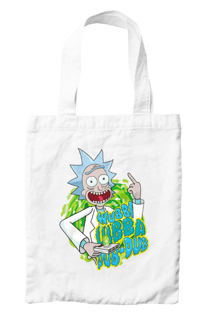 Сумка з принтом "Рік та Морті". Rick and morty, мультфільм, наукова фантастика, пригоди, рік, рік і морті, трагікомедія, чорний гумор. 2070702