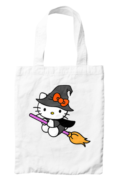 Bag with prints Hello Kitty Halloween. Brand, cat, character, halloween, hello kitty, kitten, kitty, witch. 2070702