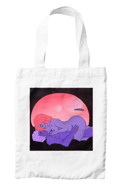 Сумка з принтом "Інопланетяни Дівчина І Хлопець". Голі, дівчина, хлопець. 2070702