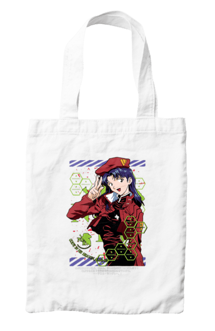 Сумка з принтом "Євангеліон Місато". Misato, neon genesis evangelion, аніме, єва, євангеліон, манга, місато, місато кацурагі, синдзі, янгол. 2070702