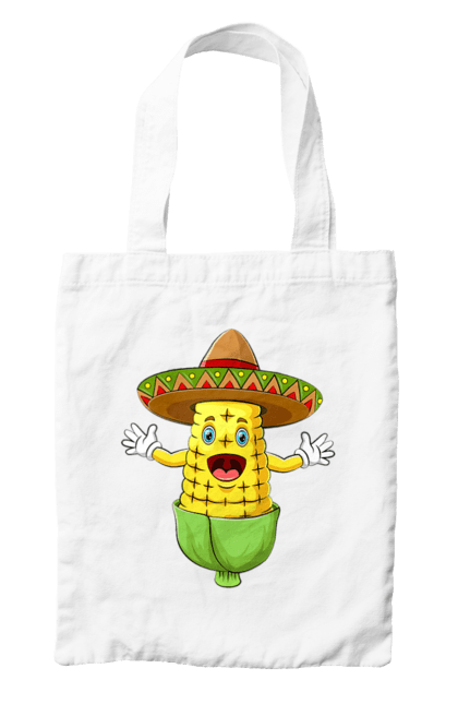 Bag with prints Sombrero Corn. Corn, food, sombrero. 2070702