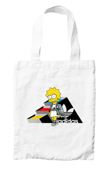 Сумка с принтом Adidas Лиза. Adidas, lisa, simpson, адидас, лиза, лиса симпсон, мультсериал, персонаж, сериал, симпсон. 2070702