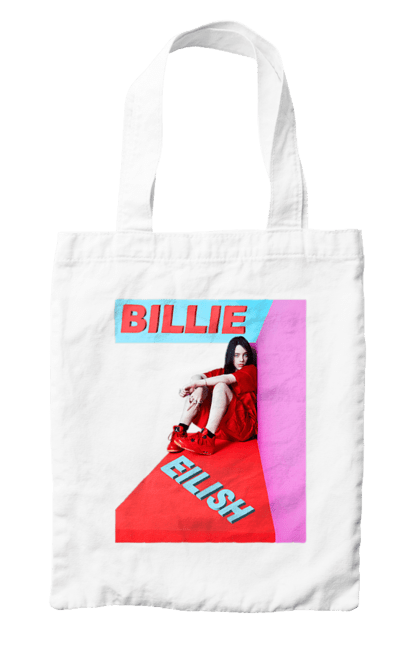 Сумка з принтом "Біллі Айліш". Біллі айліш, логотип біллі айліш, принт біллі айліш, співачка біллі айліш. 2070702