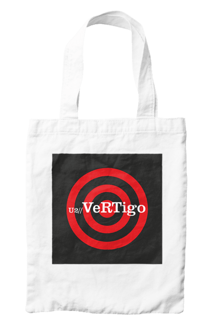 Bag with prints Group U2. Alternative rock, dance rock, group, music, post-punk, rock, soft rock, tour, vertigo tour. 2070702