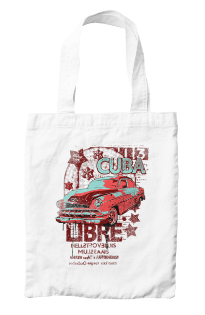 Сумка с принтом Куба, Машина. Куба, машина, ретро. 2070702