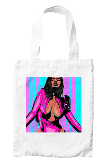 Сумка з принтом "Дівчина З Глибоким Декольте". Гола, дівчина, сиськи. 2070702