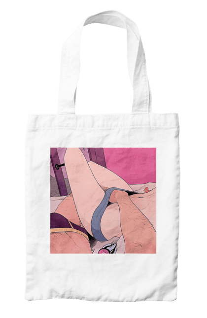 Сумка з принтом "Чоловіча Рука В Жіночих Трусиках". Гра, ліжко, труси. 2070702