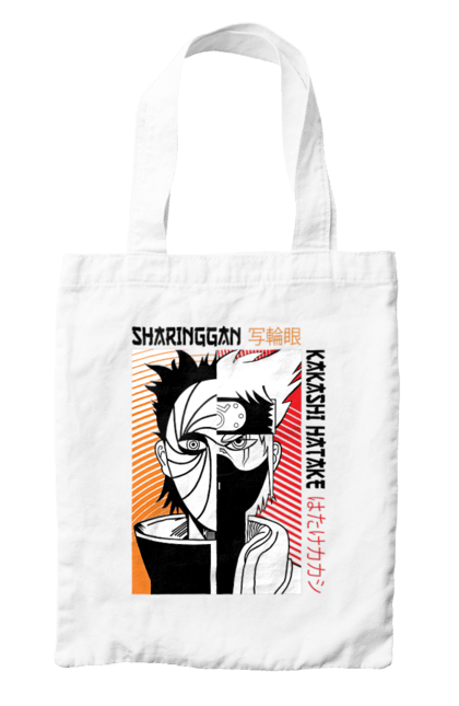 Bag with prints Naruto Kakashi Hatake. Anime, kakashi, manga, naruto, shinobi, shonen, team number 7. 2070702