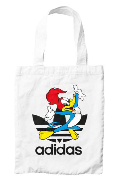 Сумка з принтом "Adidas Вуді Вудпекер". Adidas, woody woodpecker, адідас, вуді, вуді вудпекер, дятел вуді, мультсеріал. 2070702