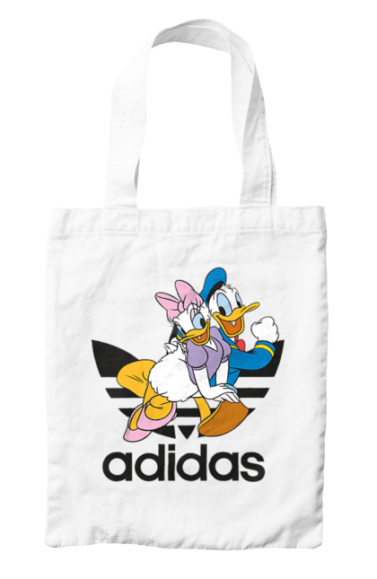 Сумка с принтом Adidas Дональд Дак. Adidas, daisy duck, donald duck, адидас, дейзи дак, дональд дак, мультсериал, мультфильм. 2070702