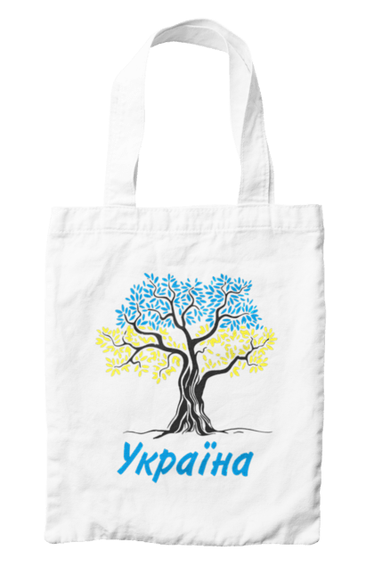 Сумка з принтом "Синьо жовте дерево Україна". Дерево україна, символ україни, синьо жовте дерево, україна, українська символіка. 2070702