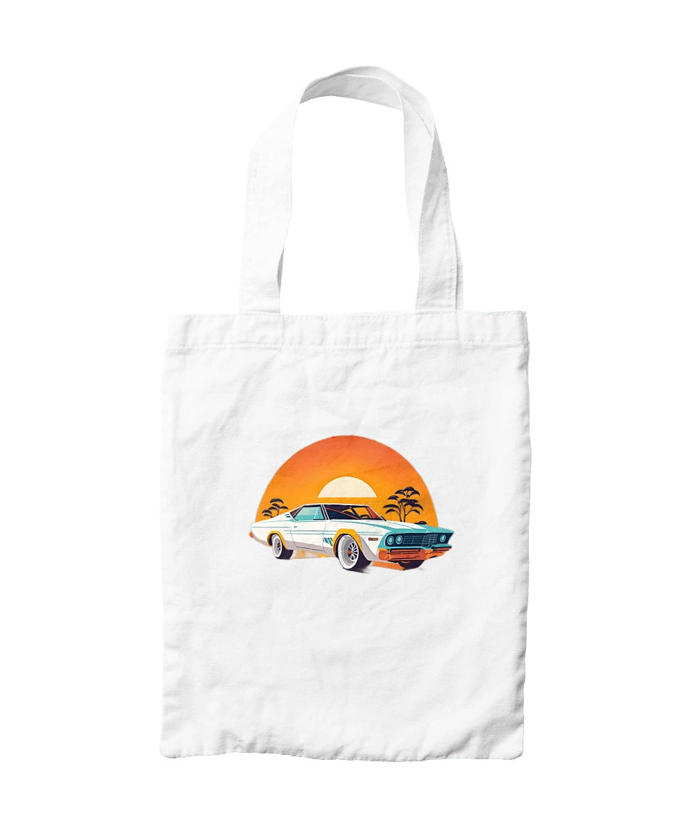 Beautiful car at sunset