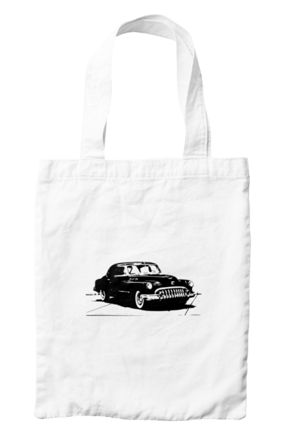 Сумка з принтом "Авто.6". Авто, графіка, малюнок, ретро авто, чорно-білий. 2070702