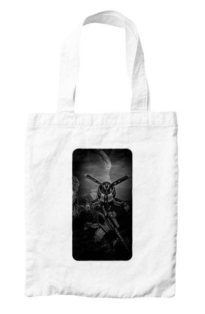 Сумка з принтом "Слава зсу". Гвинтівка, зброя, літак, перемога, солдат, україна. 2070702