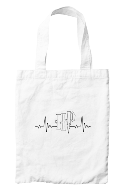 Bag with prints Harry Potter. Book, deathly hallows, faculties, harry potter, hogwarts, movie. 2070702