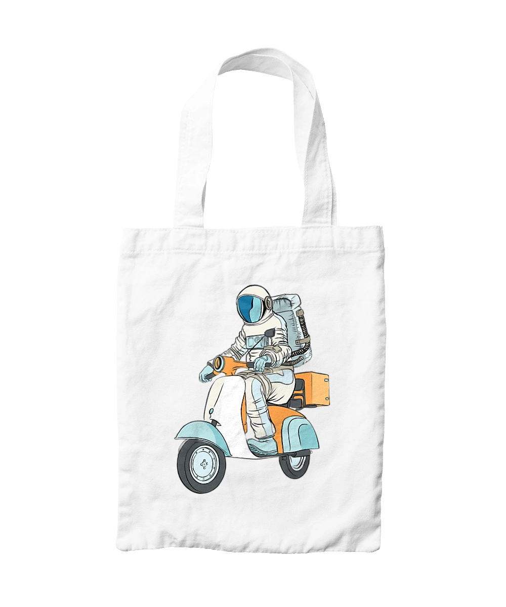 Astronaut on a motorcycle