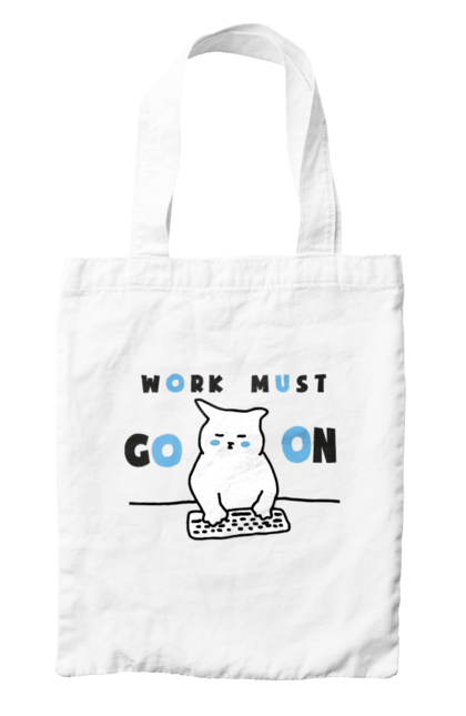 Сумка з принтом "Робота не вовк". Айті, кіт, коти, котики, робота. 2070702