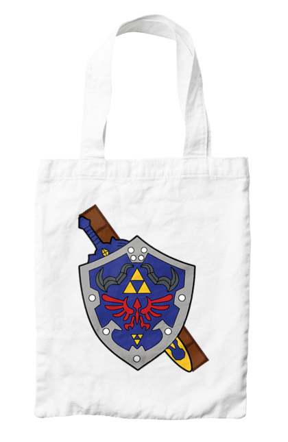 Bag with prints The Legend of Zelda. Action movie, adventure, arcade, game, legend of zelda, nintendo, quest, shigeru miyamoto, video game, zelda. 2070702