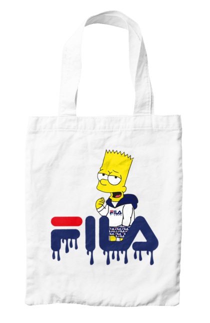 Сумка з принтом "Барт FILA". Bart, simpsons, барт, сімпсон, спорт, спортивний одяг. 2070702