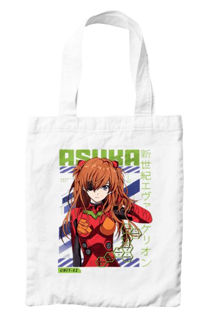 Bag with prints Evangelion Asuka. Anime, asuka, asuka langley sorry, eva 02, evangelion, eve, kaoru, manga, ray, shinji. 2070702