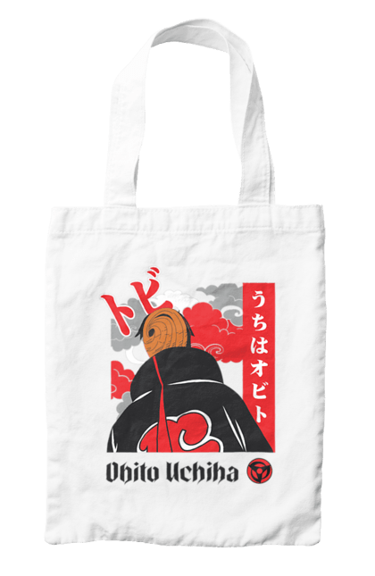 Bag with prints Naruto Obito Uchiha. Anime, character, manga, naruto, ninja, obito, obito uchiha, tv series, uchiha. 2070702