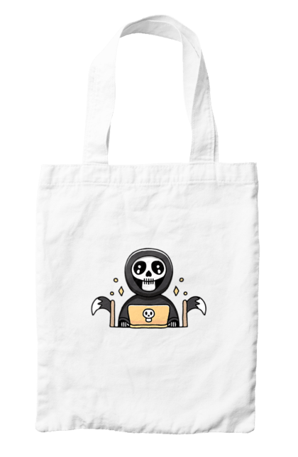 Сумка з принтом "Темний розробник програміст". Brain, geek, linux, php, ай ти, ай ті, баг, геймер, гік, гра в кальмара, де баг, код, лаптоп, лінукс, пранк, програміст, розробник, смерть, сміх, смішне, ютер. 2070702