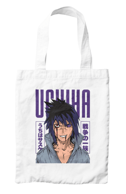 Сумка с принтом Наруто Саске Учиха. Naruto, sasuke, sasuke uchiha, аниме, команда 7, команда номер 7, манга, наруто, саске, саске учиха. 2070702