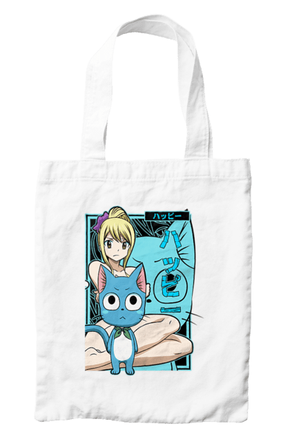 Сумка з принтом "Хвіст Феї Люсі Хартфілія". Fairy tail, happy, lucy heartfilia, аніме, люсі, люсі хартфілія, манга, хвіст феї, хеппі. 2070702